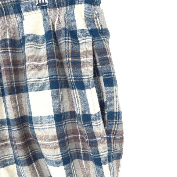 L.L.Bean Womens Flannel Pajama Set Blue Plaid 100% Cotton Small GUC - Picture 10 of 14